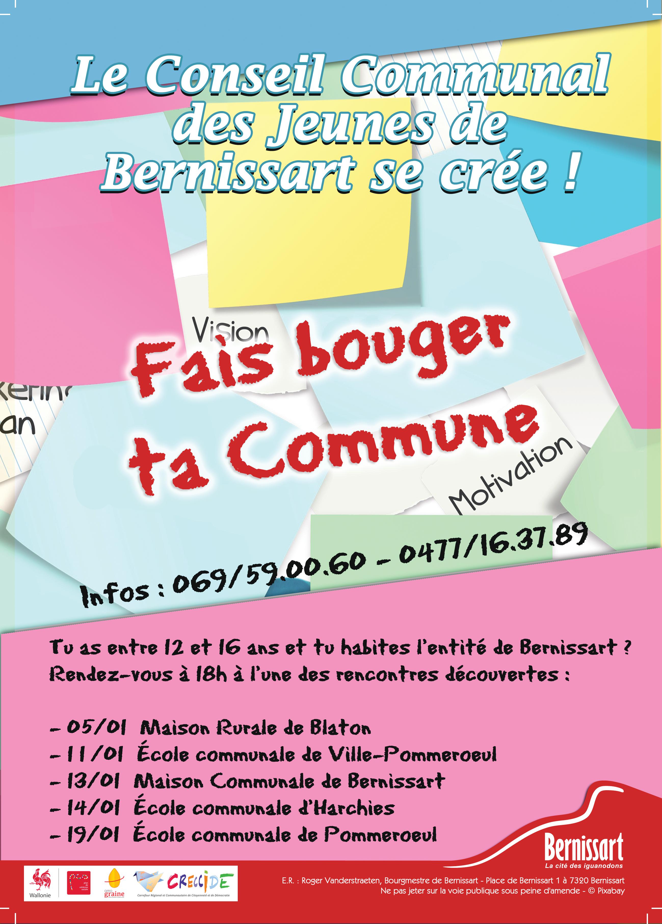 Affiche conseil communal des jeunes