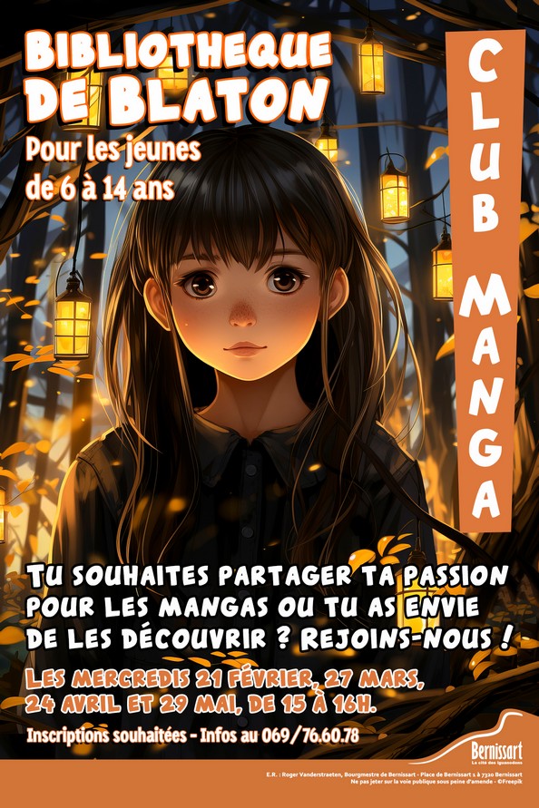 affiche club manga