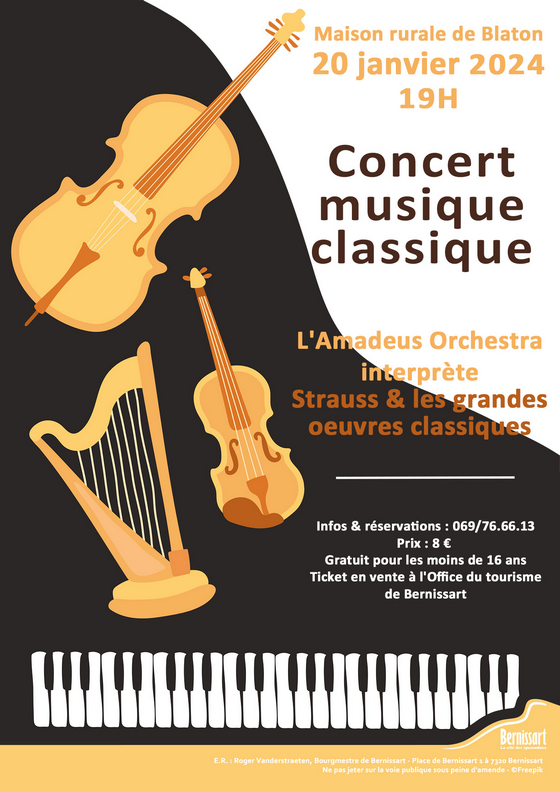 affiche concert musique classique