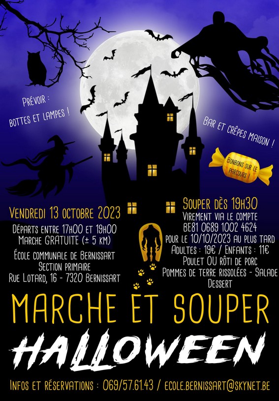 affiche marche halloween