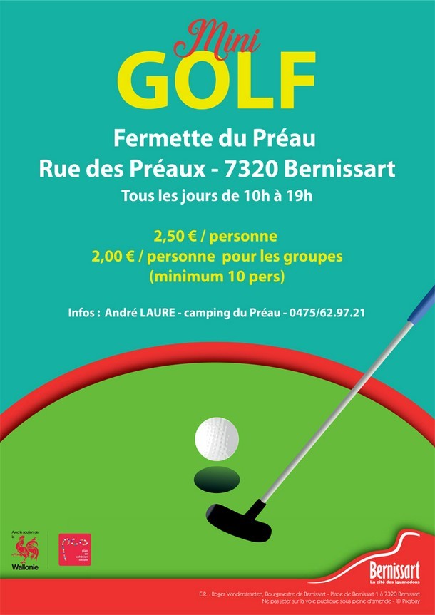 affiche mini golf