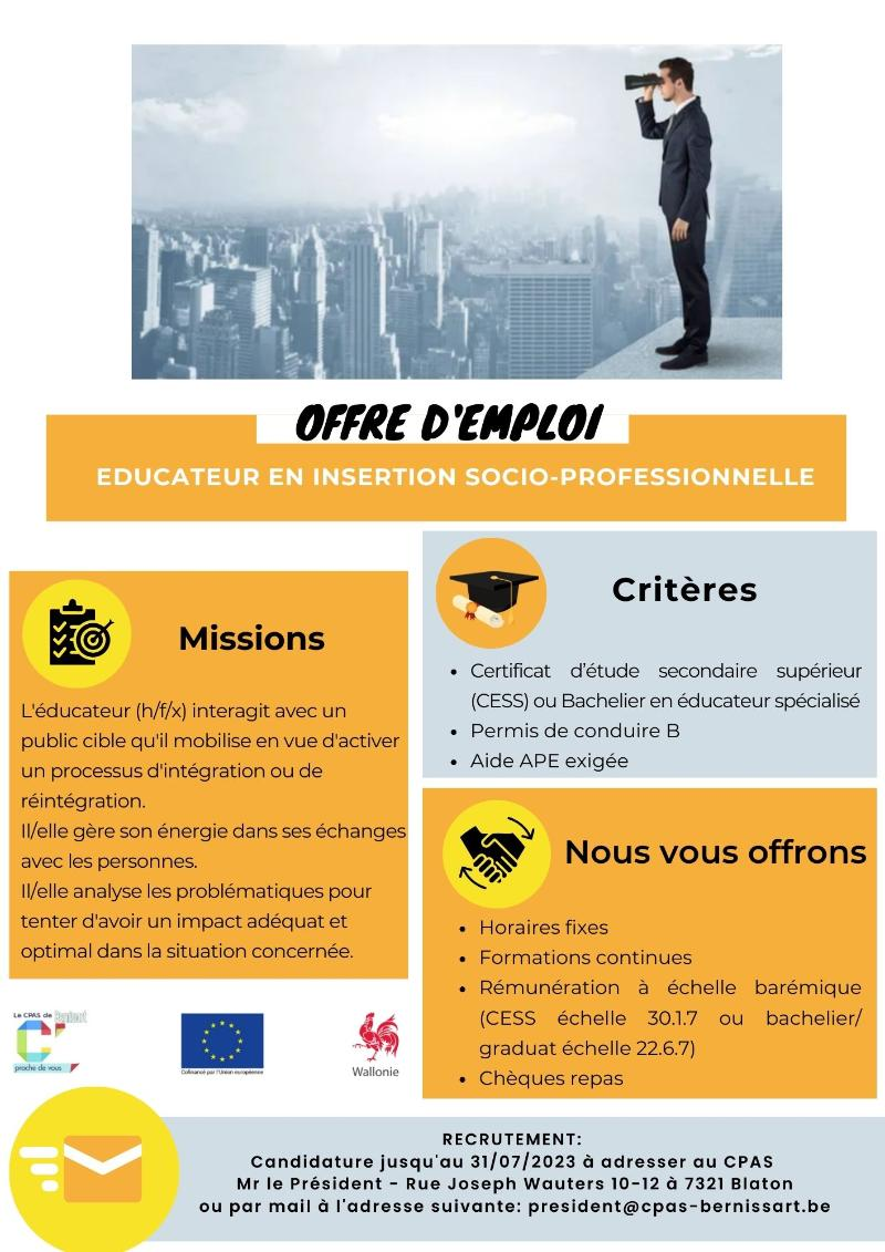 educateur insertion