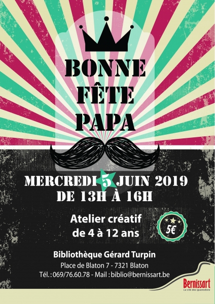 Affiche fête des pères